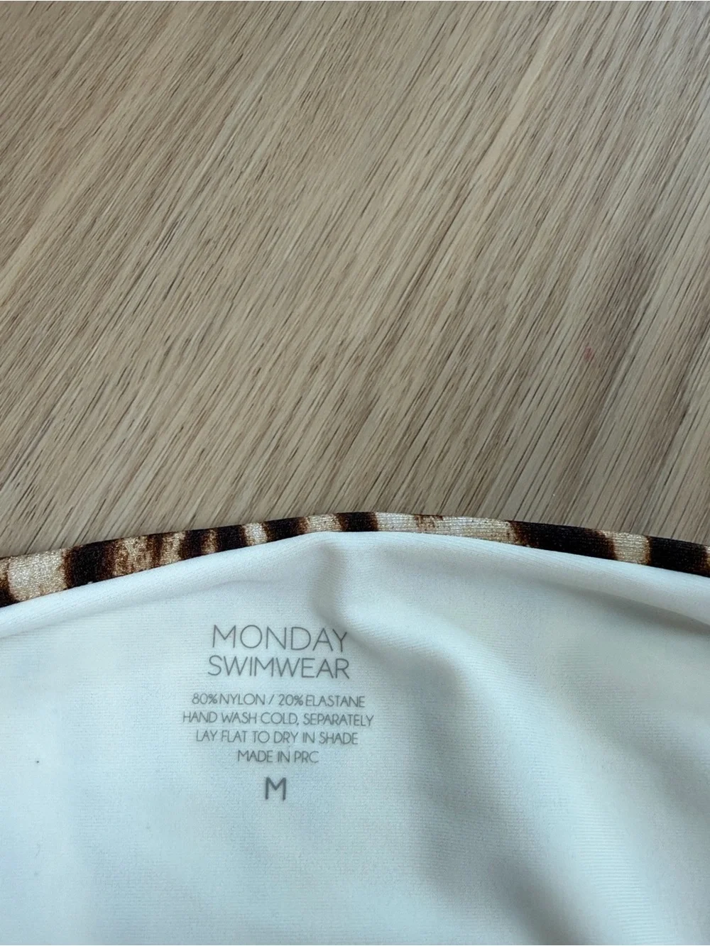 Monday Swimwear Clovelly Leopard Print Bikini Bottom M